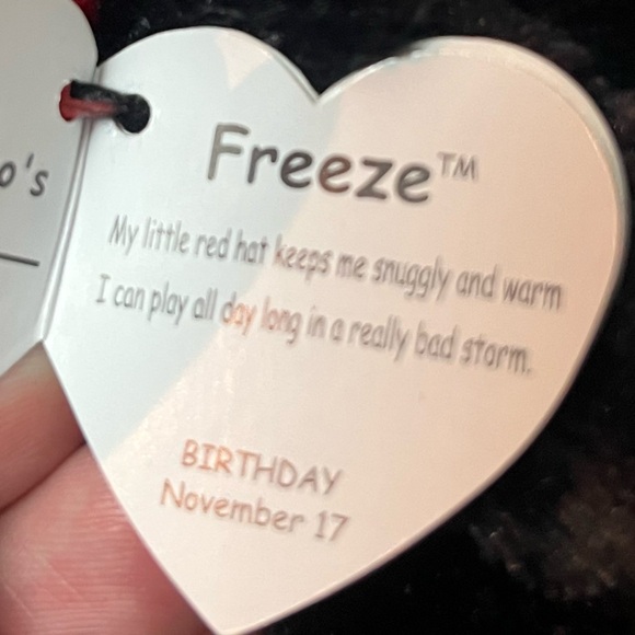 Penguin Plush with Red Hat and Green Feet. TY Beanie - Picture 3 of 4